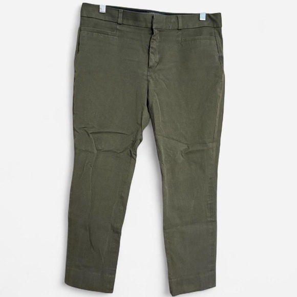 BUNDLE OF 3: Banana Republic Women’s Sloan Fit Cropped Pants Navy, Black, &Olive - Picture 7 of 8